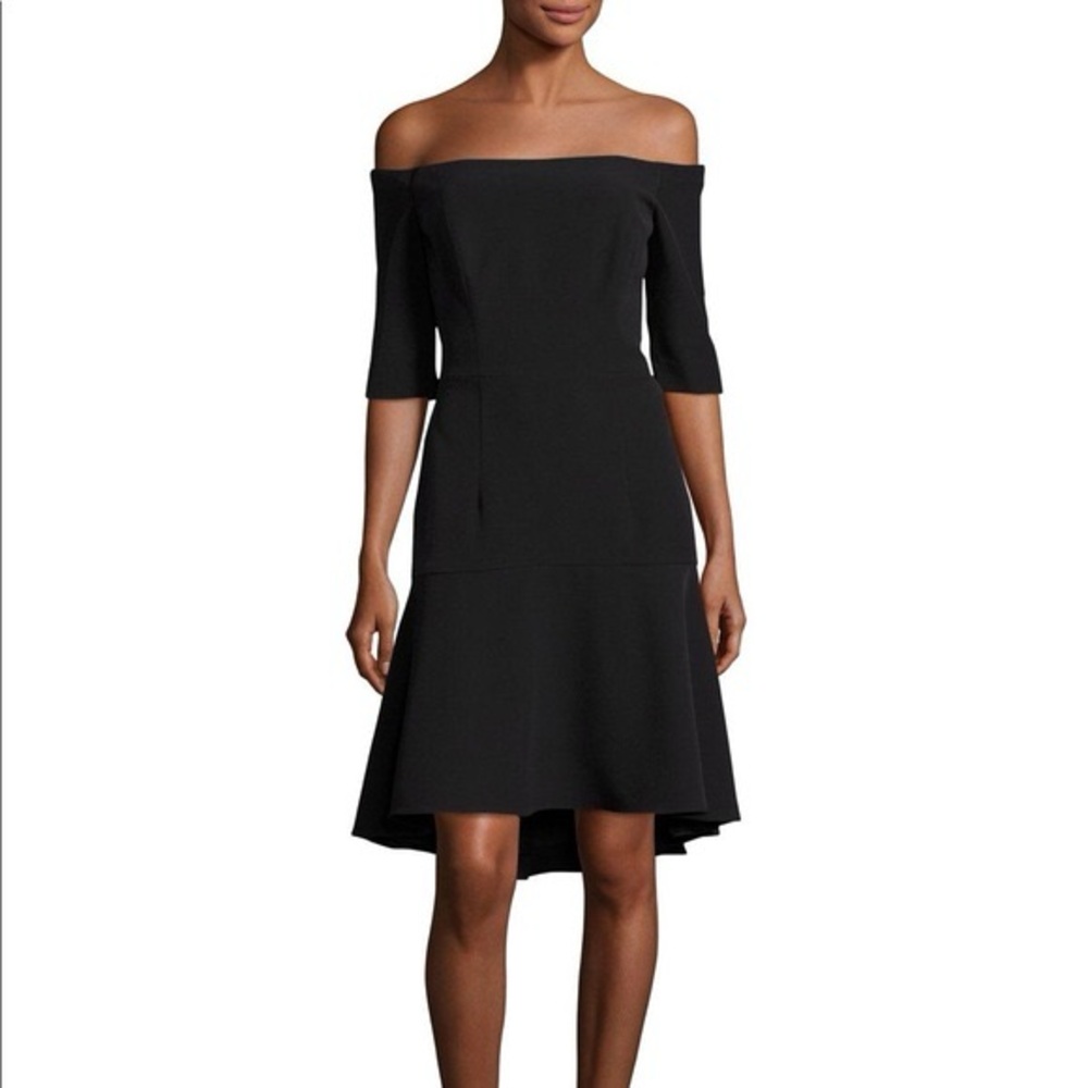 Milly Nina Cady Off Shoulder Dress Fishtail Size 4 NWT